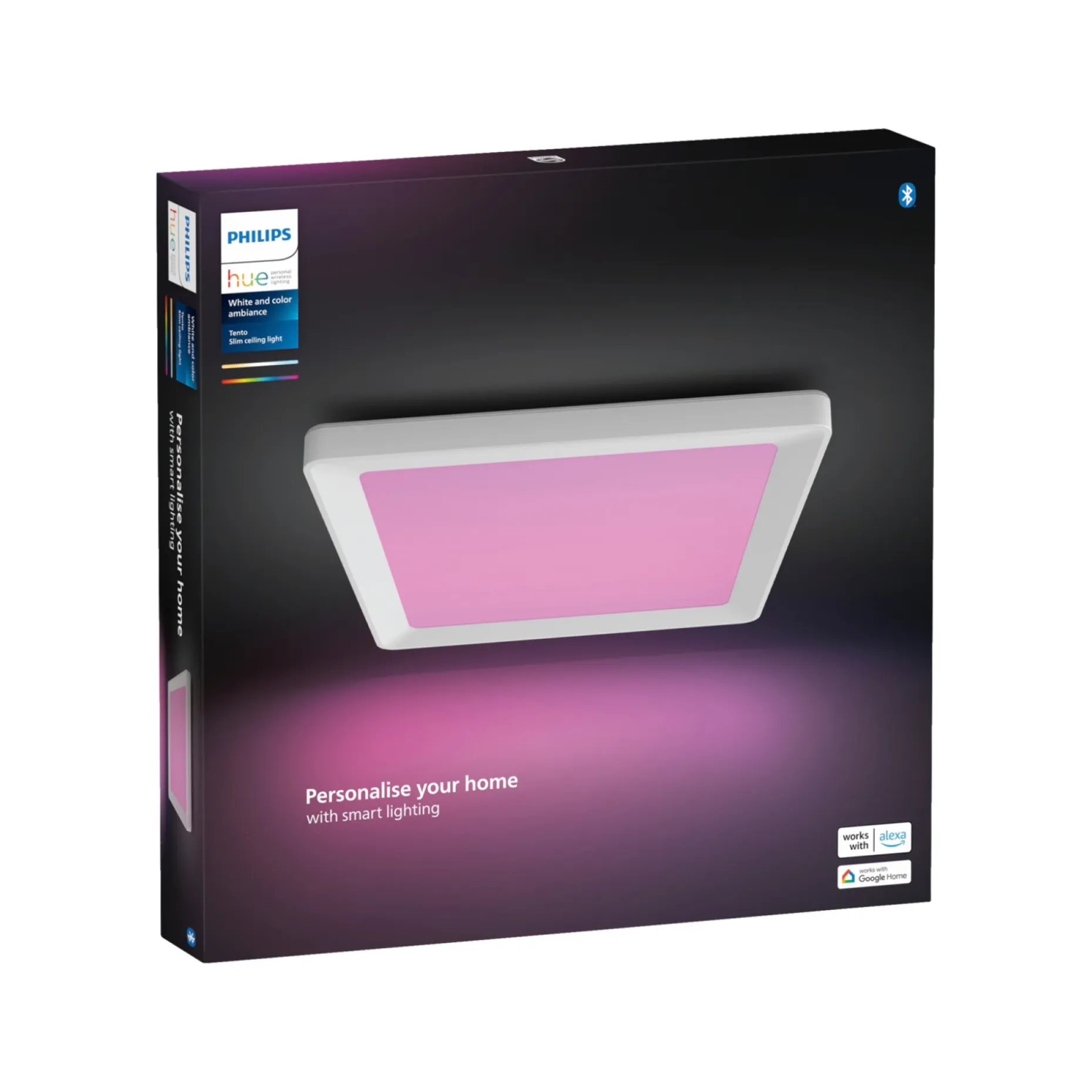 PHILIPS HUE TENTO SQ WCA SLIM LOFTPANEL 10,6W HVID 29,5 CM