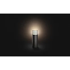 PHILIPS HUE W LUCCA BEDLAMPE ANTRACITGRÅ 40 CM