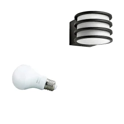 PHILIPS HUE W LUCCA UDENDØRS VÆGLAMPE 9W ANTRACITGRÅ