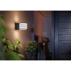 PHILIPS HUE W LUCCA UDENDØRS VÆGLAMPE 9W ANTRACITGRÅ