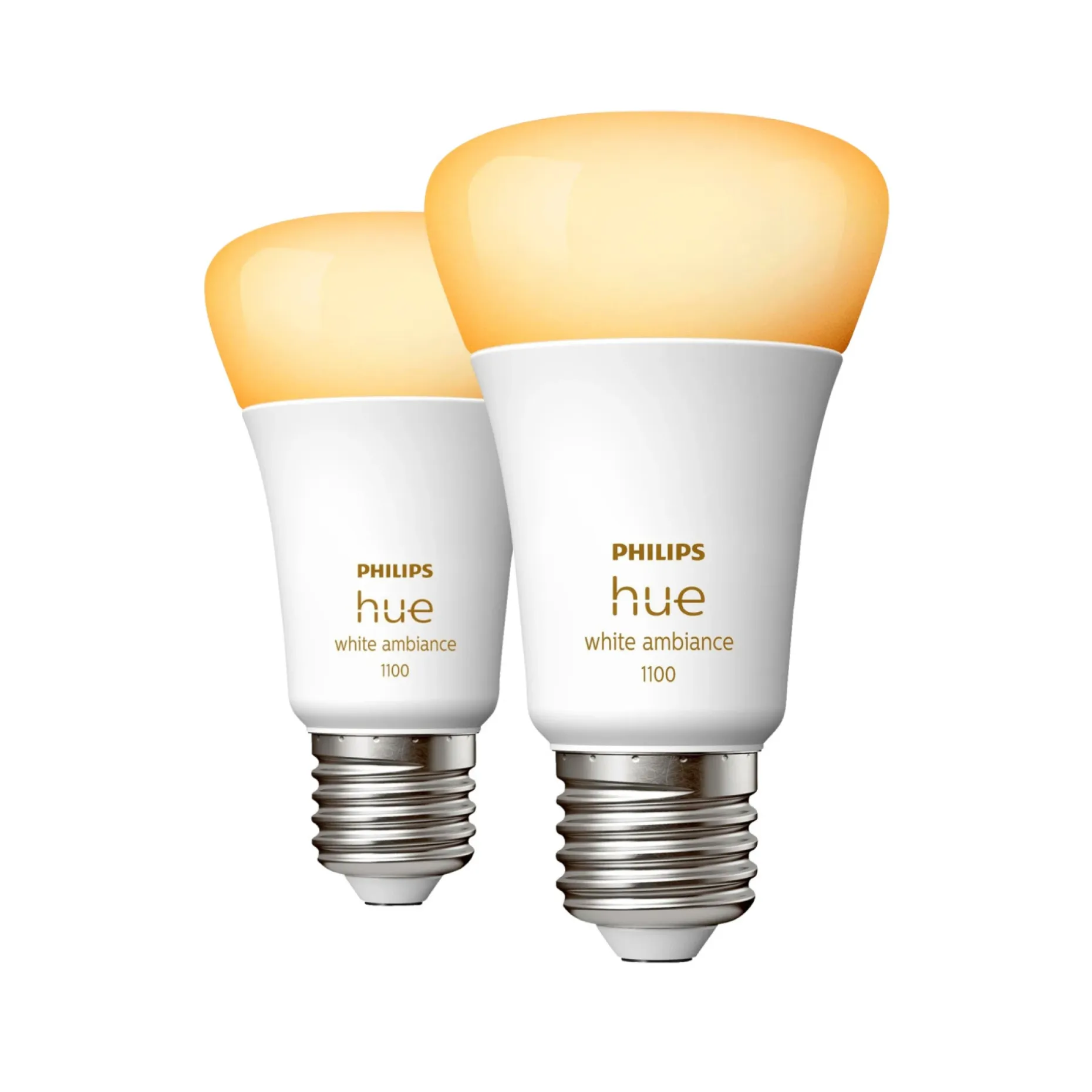 PHILIPS HUE WA 2-PAK SMART LED PÆRE E27 STANDARD 11W
