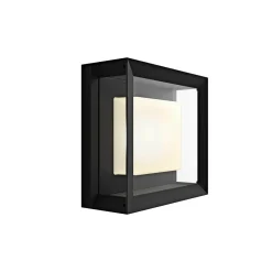 PHILIPS HUE WCA ECONIC SQUARE UDENDØRS VÆGLAMPE 15W SORT