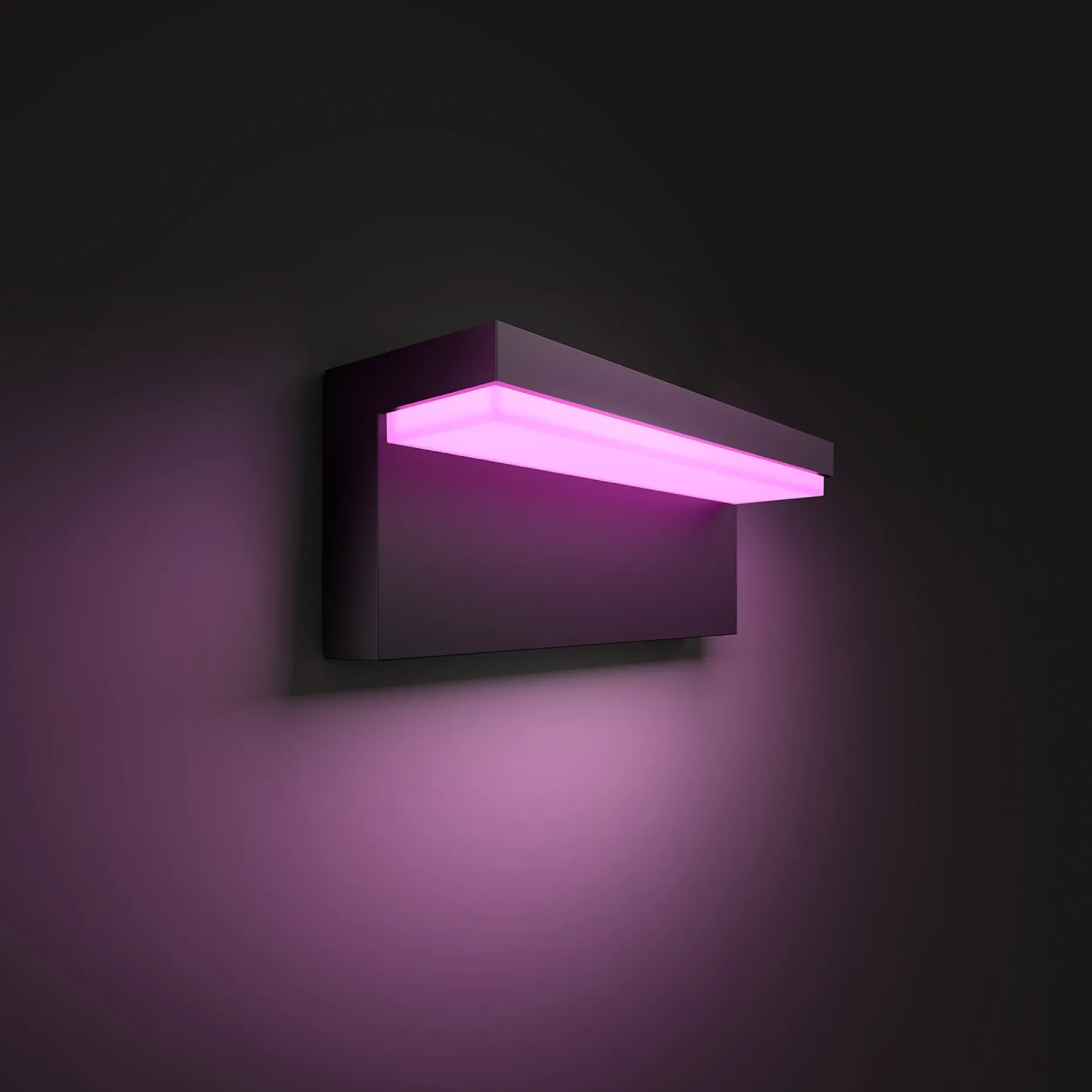 PHILIPS HUE WCA NYRO UDENDØRS VÆGLAMPE 14W SORT