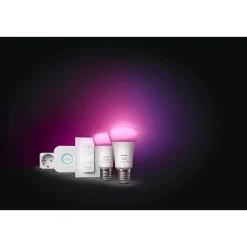 PHILIPS HUE WCA SMART, 2 X E27, BRIDGE, DIM. SWITCH & PLUG STARTSÆT