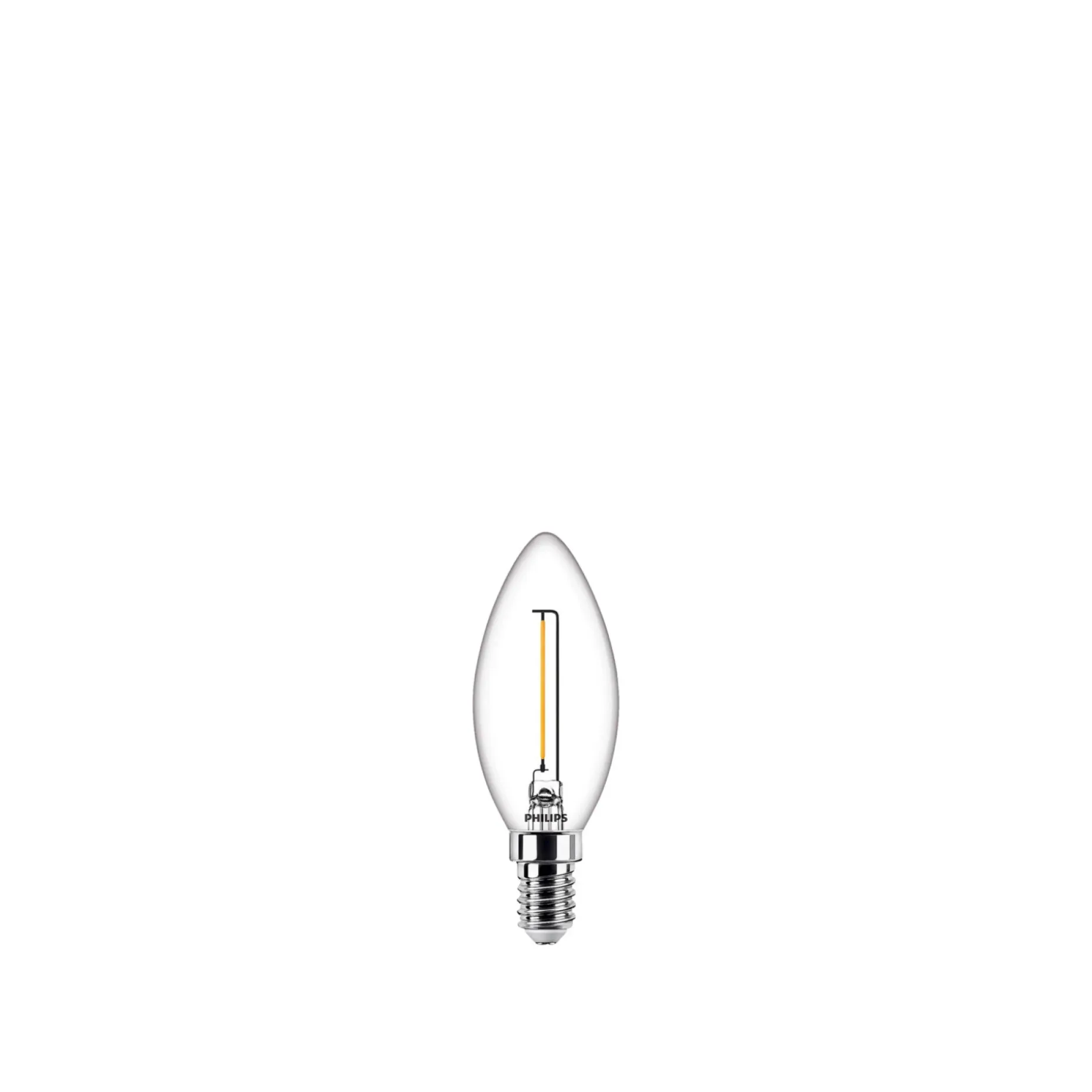 PHILIPS KLAR LED PÆRE KERTE E14 1W