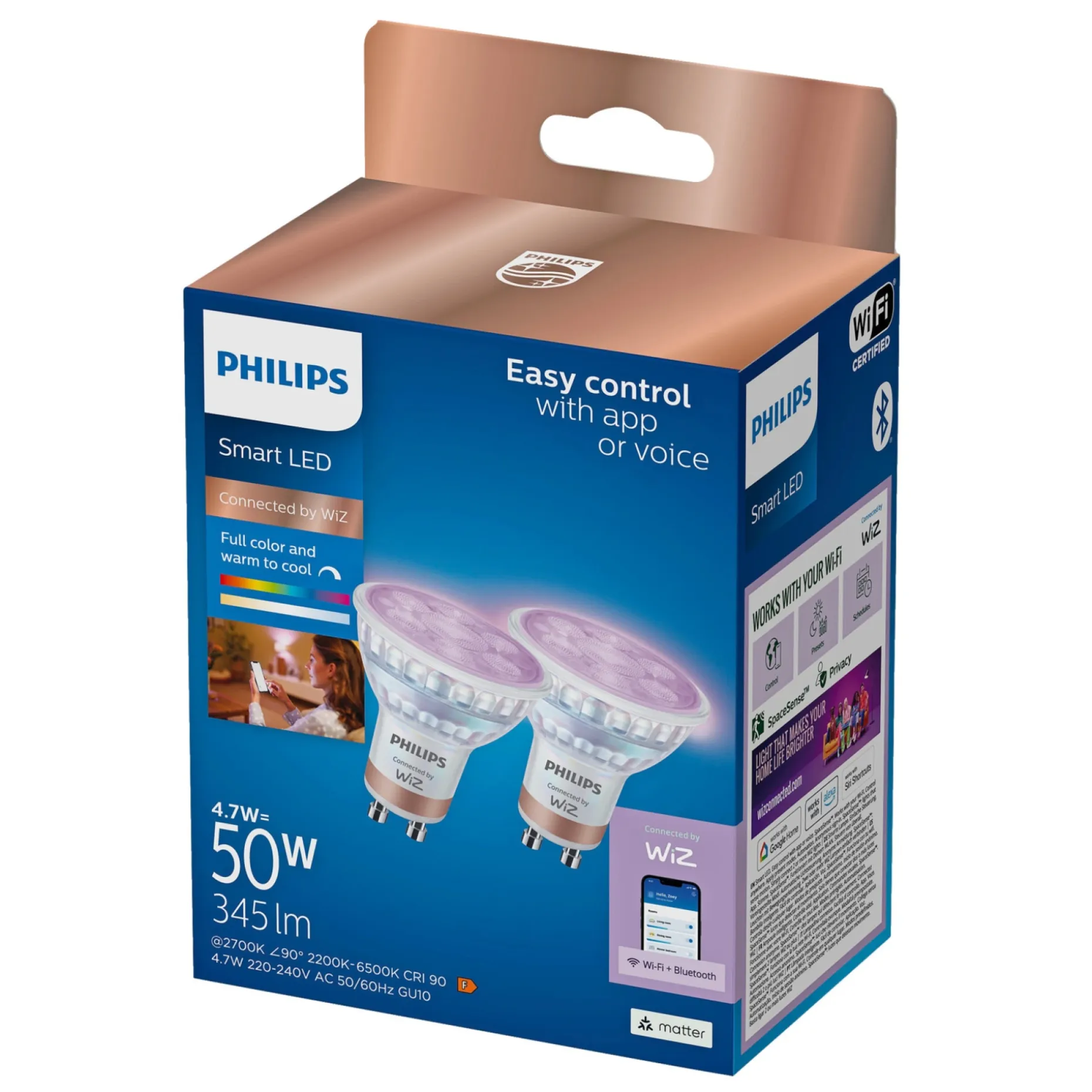 PHILIPS LED PÆRE SPOT GU10 4,2W