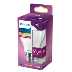 PHILIPS MAT LED PÆRE STANDARD E27 11W