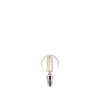 PHILIPS 2-PAK KLAR LED PÆRE KRONE E14 4W