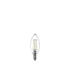 PHILIPS 2-PAK KLAR LED PÆRE KERTE E14 2W