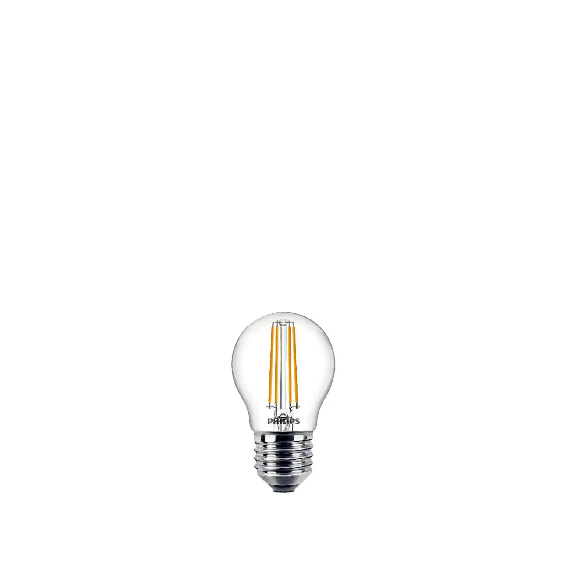 PHILIPS 2-PAK LED PÆRE KRONE E27 4W