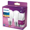 PHILIPS 2-PAK LED PÆRE STANDARD E27 7W