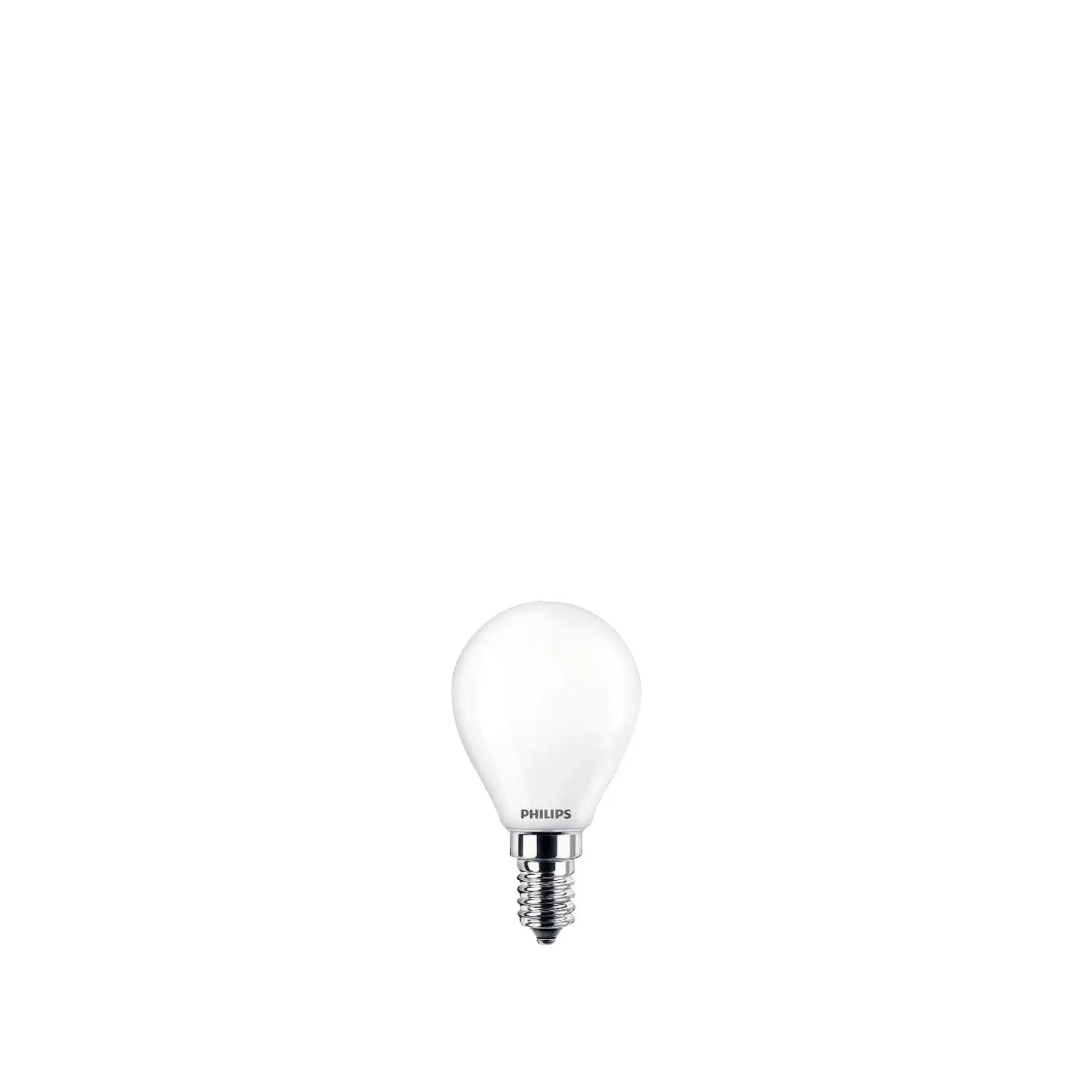 PHILIPS 2-PAK MAT LED PÆRE KRONE E14 4W