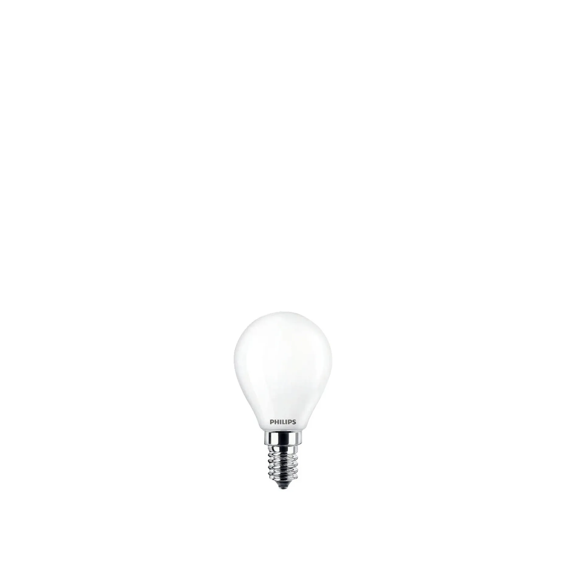 PHILIPS 2-PAK MAT LED PÆRE KRONE E14 2W