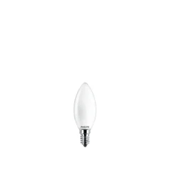 PHILIPS 2-PAK MAT LED PÆRE KERTE E14 4W