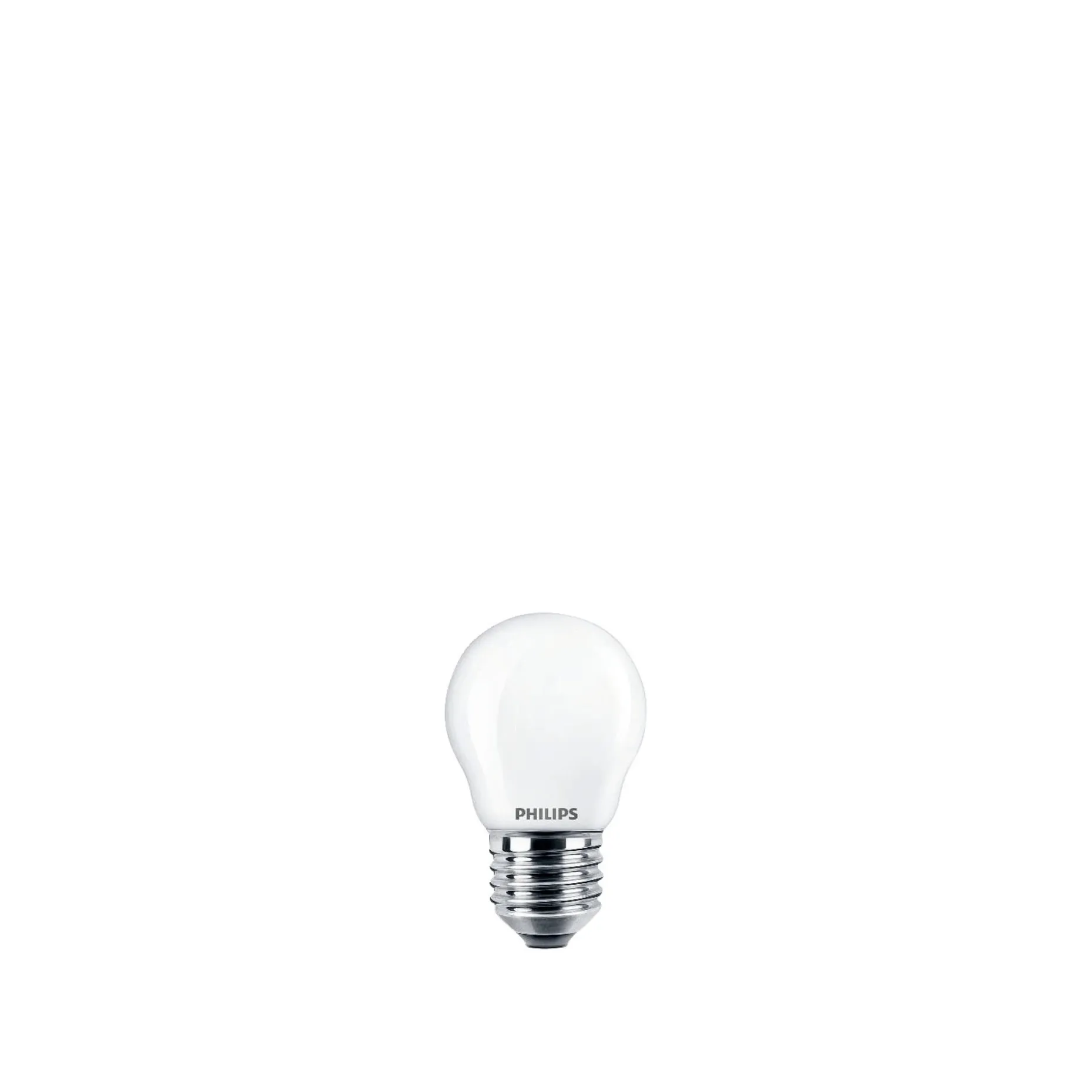 PHILIPS 2-PAK MAT LED PÆRE KRONE E27 2W
