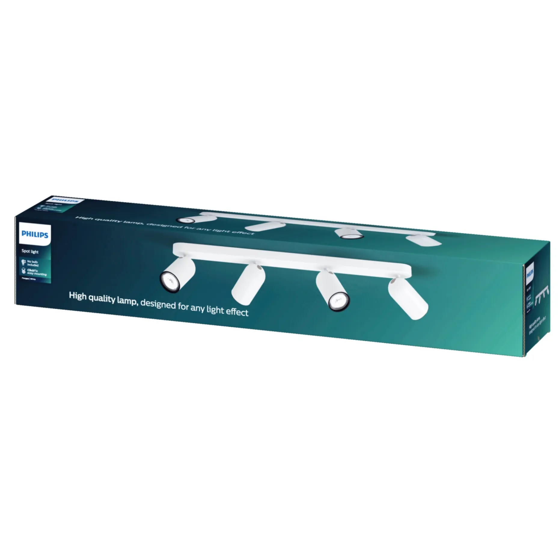 PHILIPS PONGEE 4 SKINNESPOT HVID GU10 4X5,5W