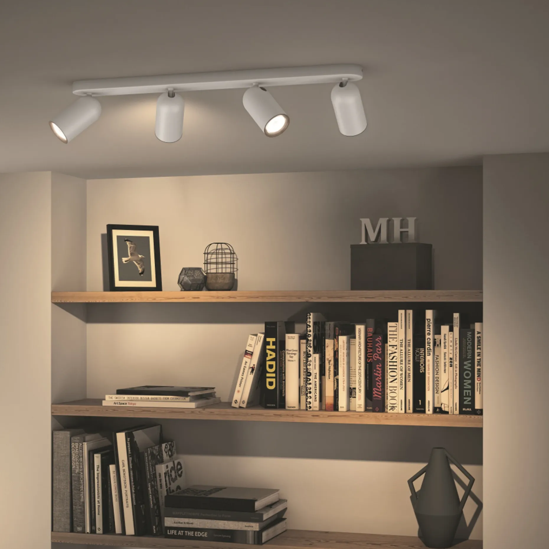 PHILIPS PONGEE 4 SKINNESPOT HVID GU10 4X5,5W