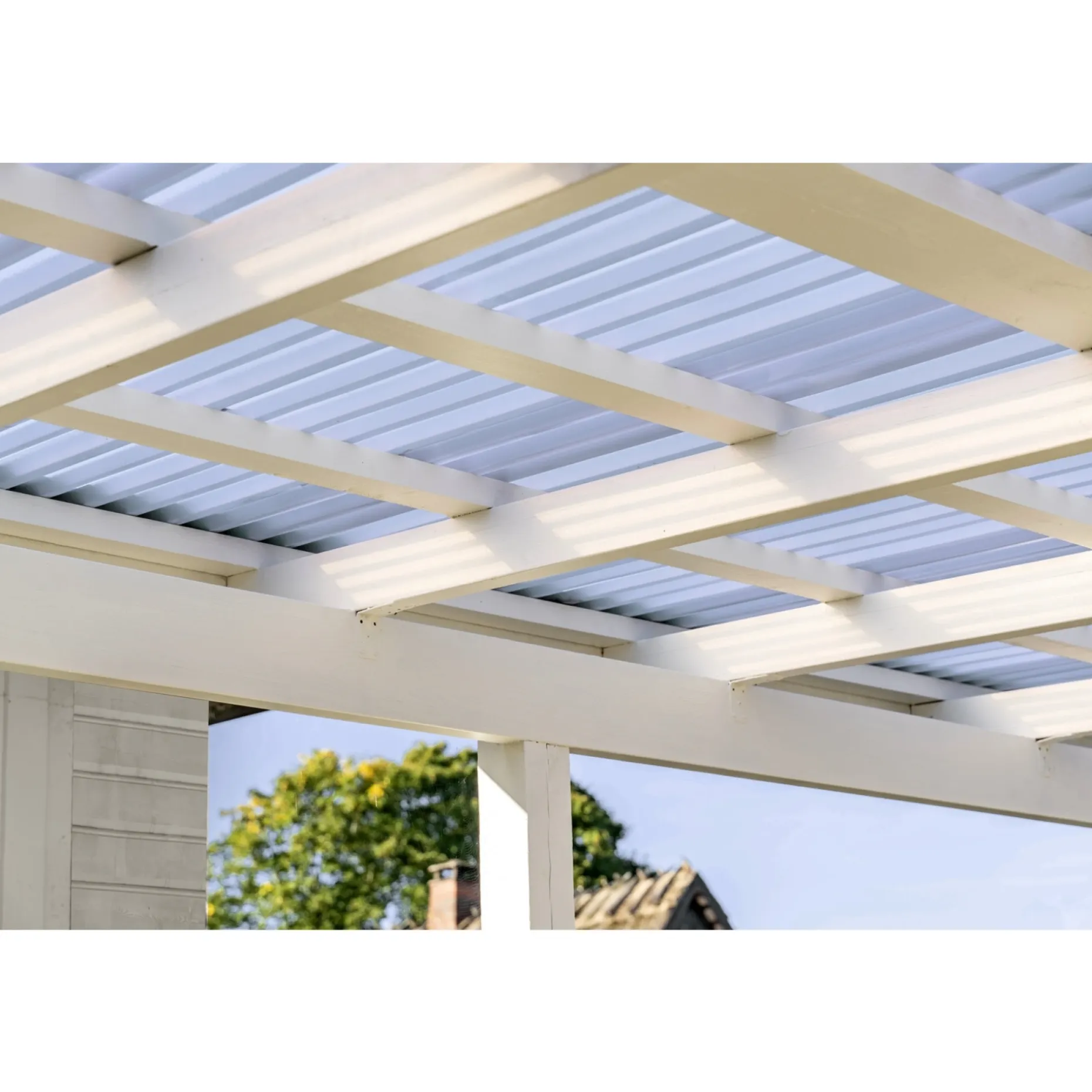 PLASTMO JUMBOLITE TRAPEZPLADE 420 CM 106 CM OPAL HVID