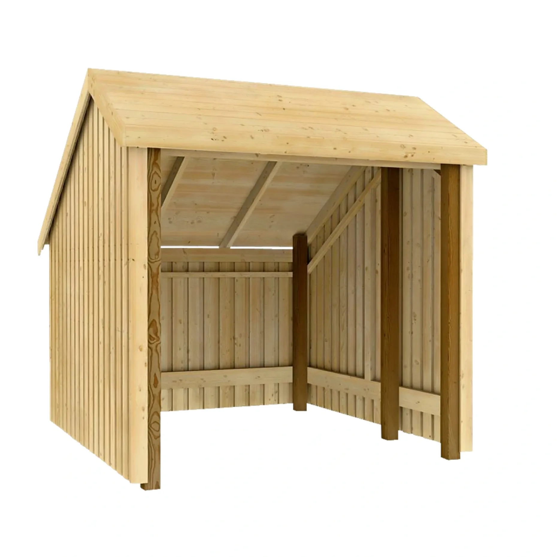 PLUS 1 MODUL ÅBEN STANDARD CYKELSKUR 5,7 M2