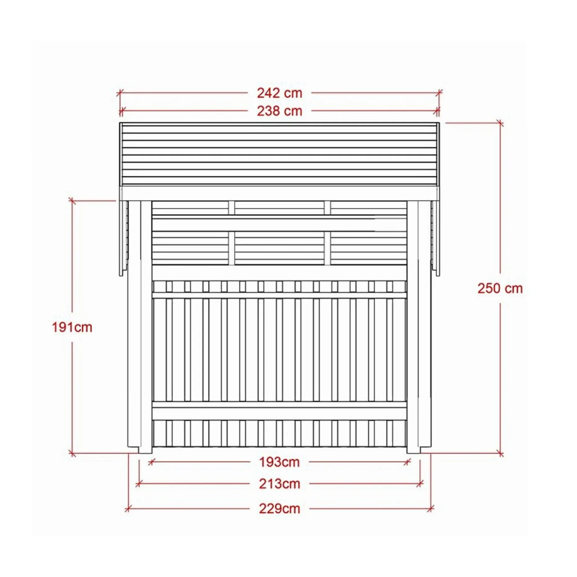 PLUS 1 MODUL ÅBEN STANDARD CYKELSKUR 5,7 M2