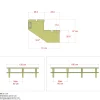 PLUS 2 TRIN TERRASSETRAPPE 1800 X 370 MM