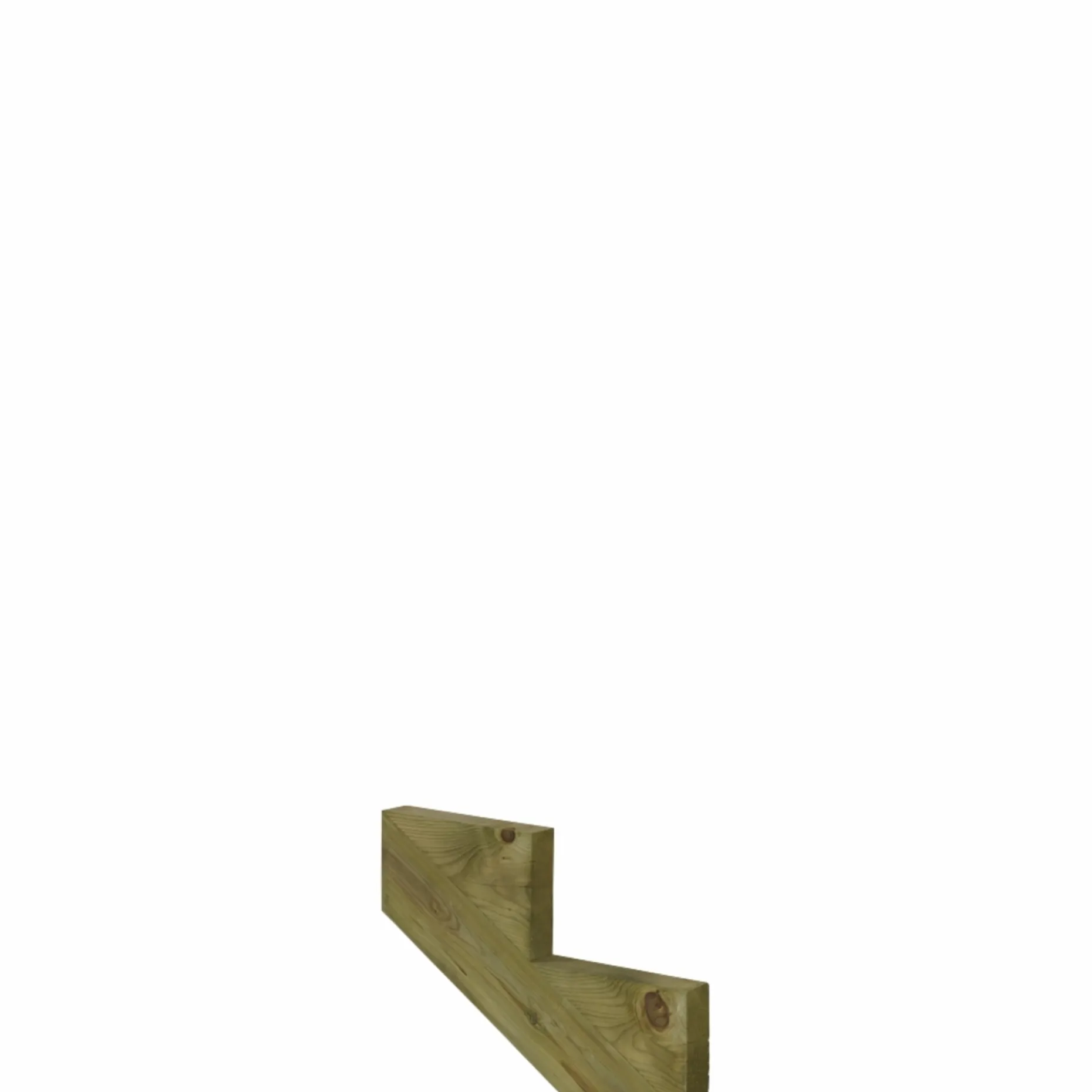 PLUS 2 TRIN TERRASSETRAPPE 1800 X 370 MM