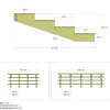 PLUS 4 TRIN TERRASSETRAPPE 1800 X 550 MM