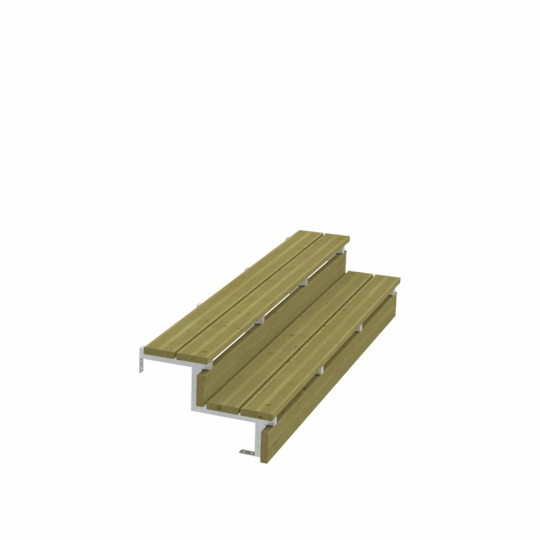 PLUS 2 TRIN TERRASSETRAPPE 1800 X 370 MM
