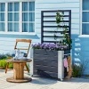 PLUS CUBIC BLOMSTERRUMDELER SORT 155 X 87 X 50 CM
