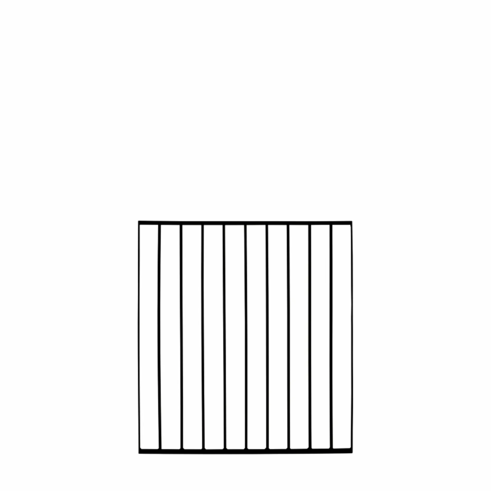 PLUS GELÆNDERSYSTEM VARMGALVANISERET OG PULVERLAKERET SORT 90 X 98 CM
