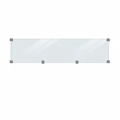 PLUS GLAS T/KLINK-/PLANKEHEGN TRYKIMPRÆGNERET KLAR 174 X 44.60 CM