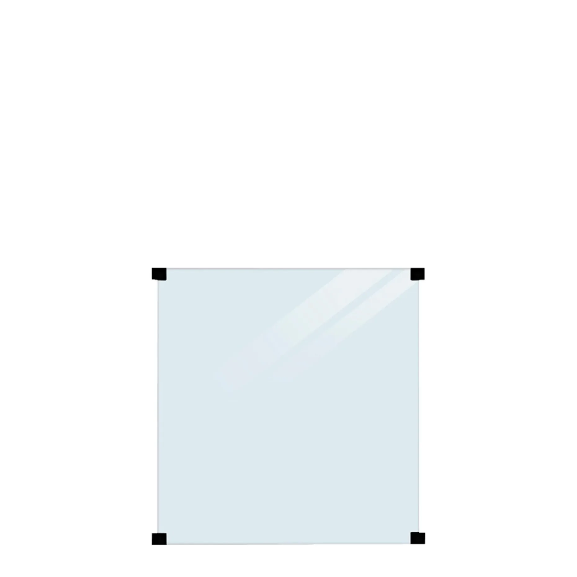 PLUS GLASHEGN LAMINERET KLART 90 X 91 X 90 X 0.80 CM