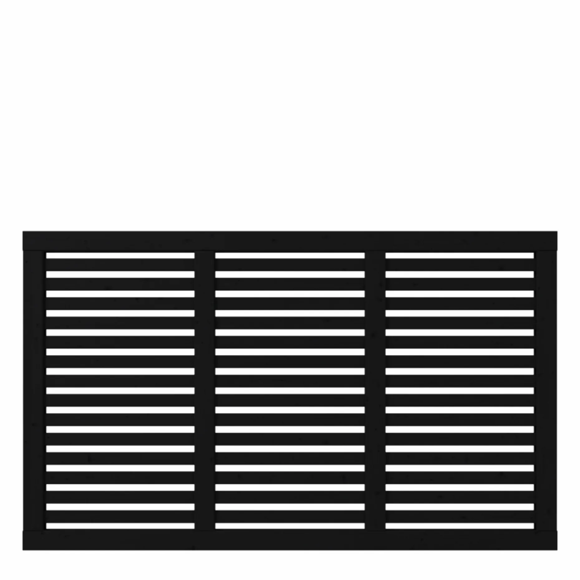 PLUS HEGN FUNGICIDBEHANDLET OG GRUNDMALET SORT 180 X 107 CM
