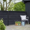 PLUS KLINK PROFILHEGN TRYKIMPRÆGNERET OG GRUNDMALET SORT 174 X 129 CM