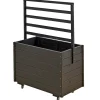 PLUS MED ESPALIER BLOMSTERKASSE SORT 124 X 48 X 88 CM