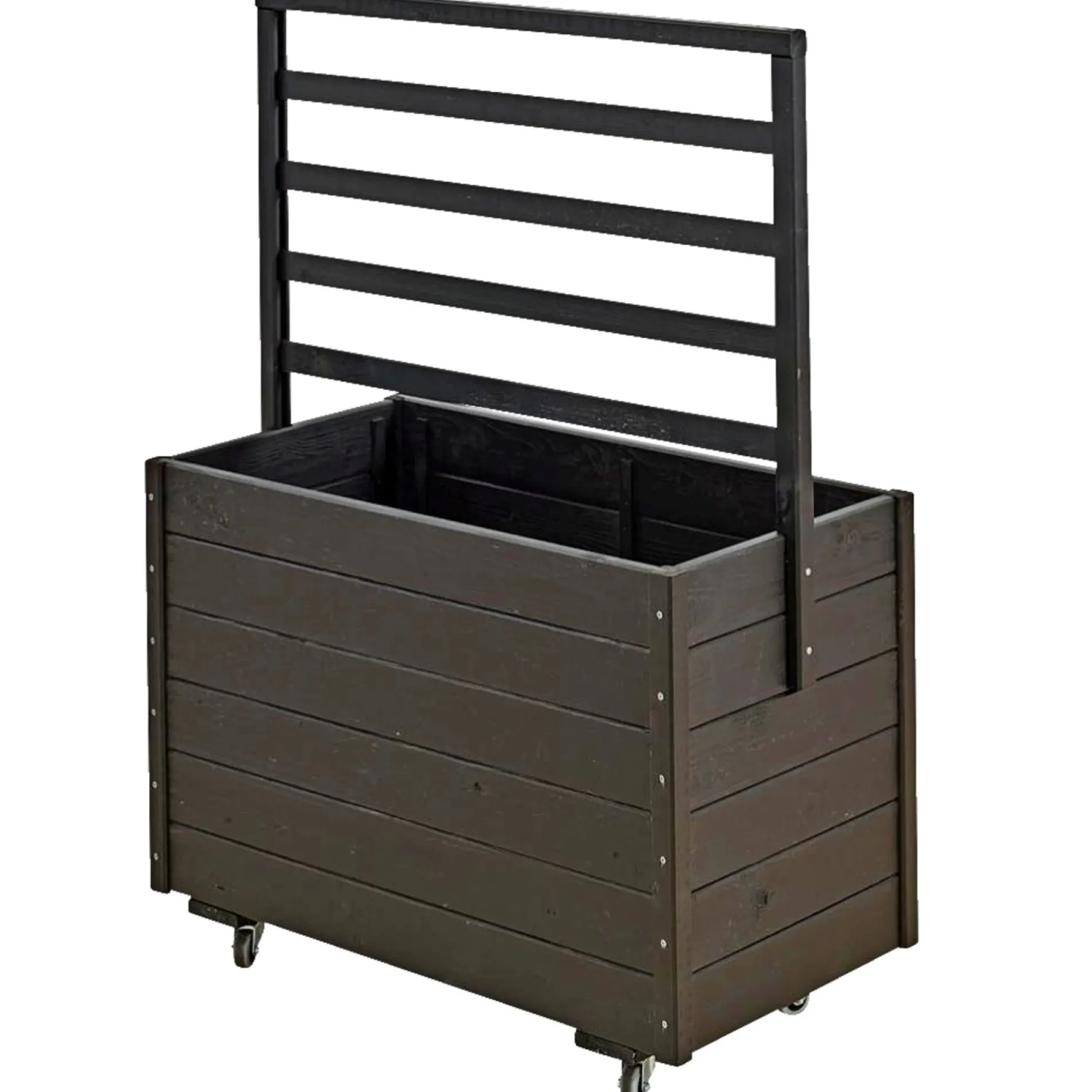 PLUS MED ESPALIER BLOMSTERKASSE SORT 124 X 48 X 88 CM