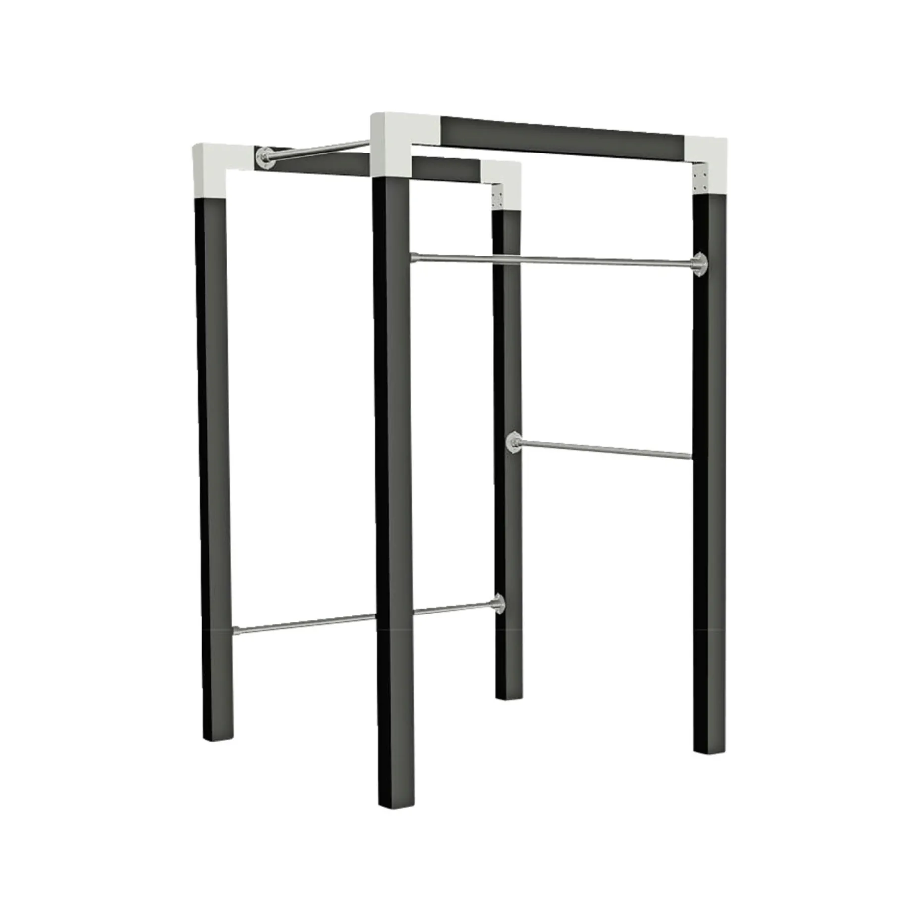 PLUS OUTDOOR FITNESSSTATIV 220 X 138 X 138 CM SORT