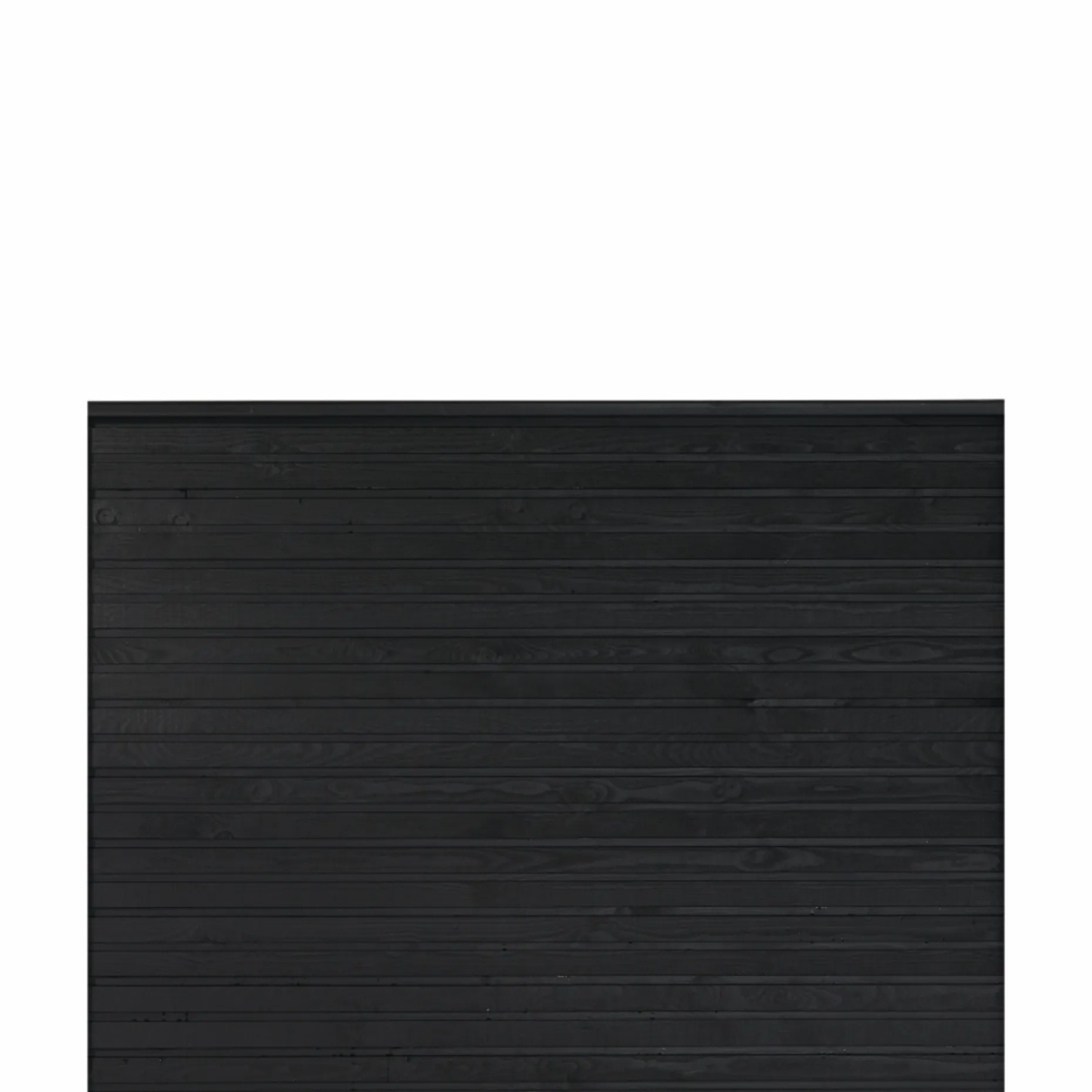 PLUS PROFILHEGN TRYKIMPRÆGNERET OG GRUNDMALET SORT 174 X 129 CM