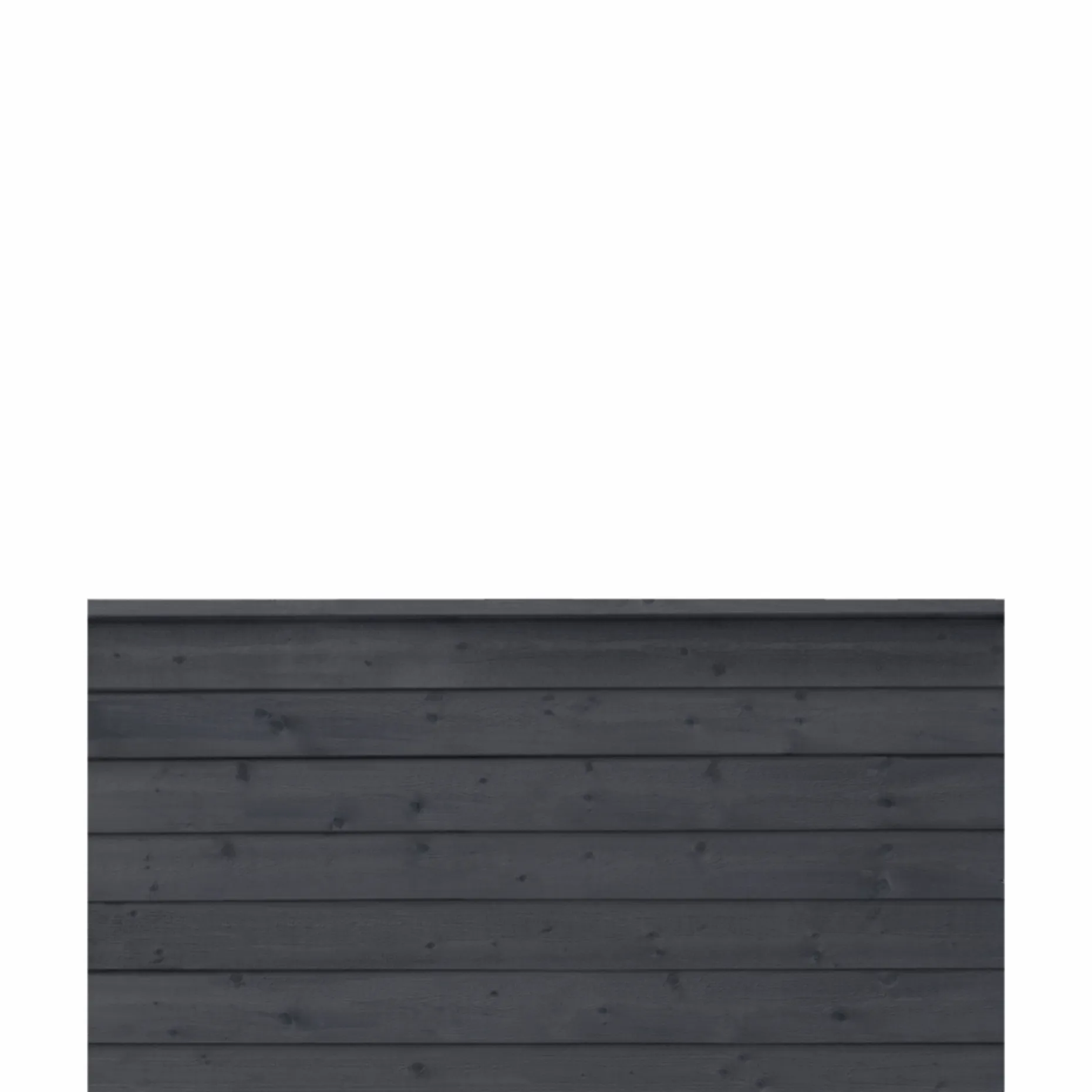 PLUS PROFILHEGN TRYKIMPRÆGNERET OG GRUNDMALET SORT 174 X 91 CM