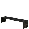 PLUS RUSTIK TRALLEBÆNK SORT 218 CM