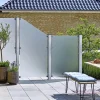 PLUS SKRÅELEMENT GLASHEGN HÆRDET FROSTED 90 X 180 X 90 X 0.60 CM