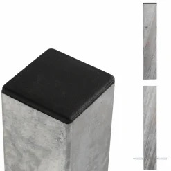 PLUS STÅLSTOLPE VARMGALVANISERET STÅL 8 X 8 X 238 CM