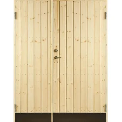 PLUS VIBO UDHUSDØRE DOBBELT UDHUSDØR 105 X 1278 X 1978 MM HØJRE