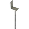PN BESLAG STOLPEBÆRER 75X90X400 MM VARMGALVANISERET