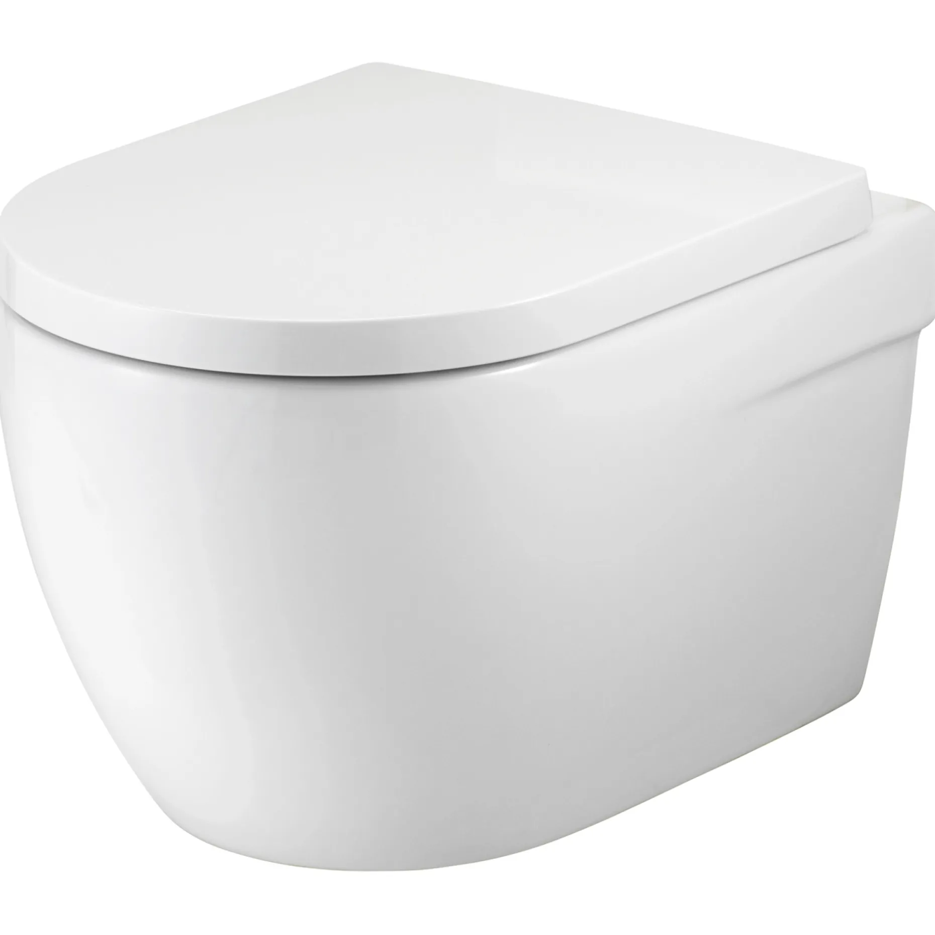 PRESSALIT COMFORT D2 SÆDE, RIMLESS VÆGHÆNGT TOILET