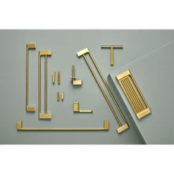 PRESSALIT STYLE TOILETPAPIRHOLDER BØRSTET MESSING
