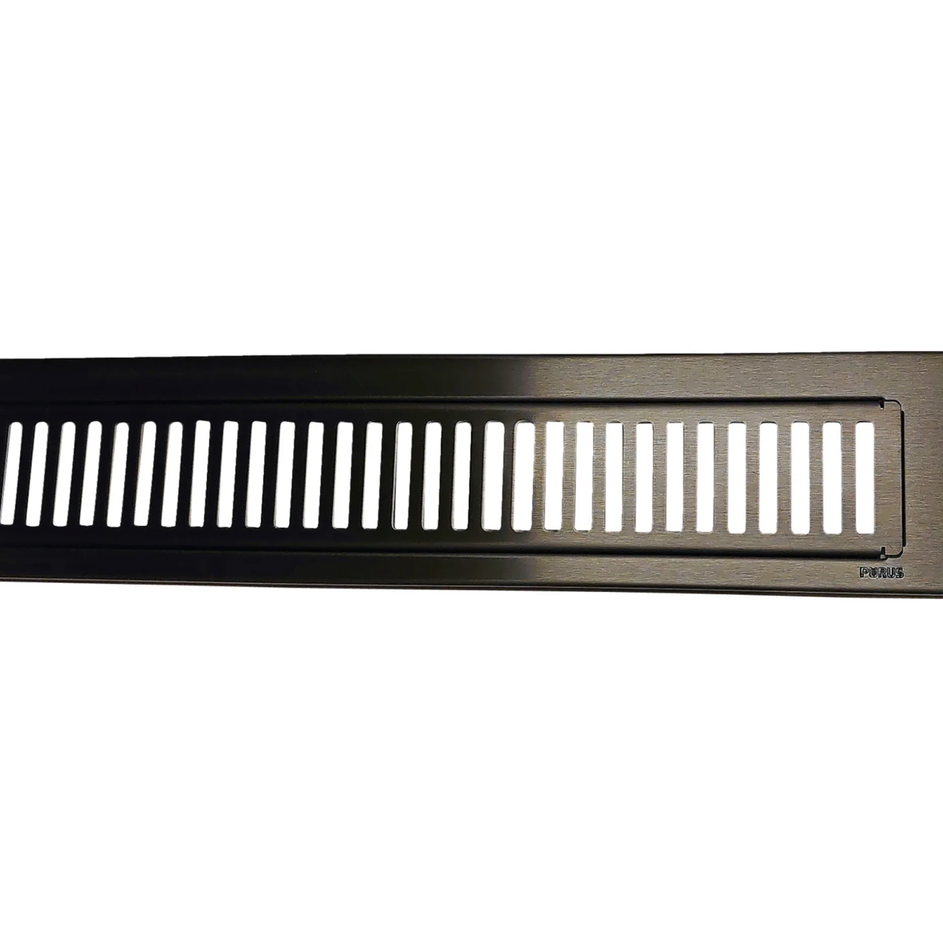 PURUS 900 MM RIB, SORT AFLØBSRIST 92.50 X 900 MM