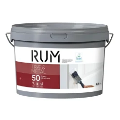 RUM 50 TRÆ- OG METALMALING 2,25 L HVID