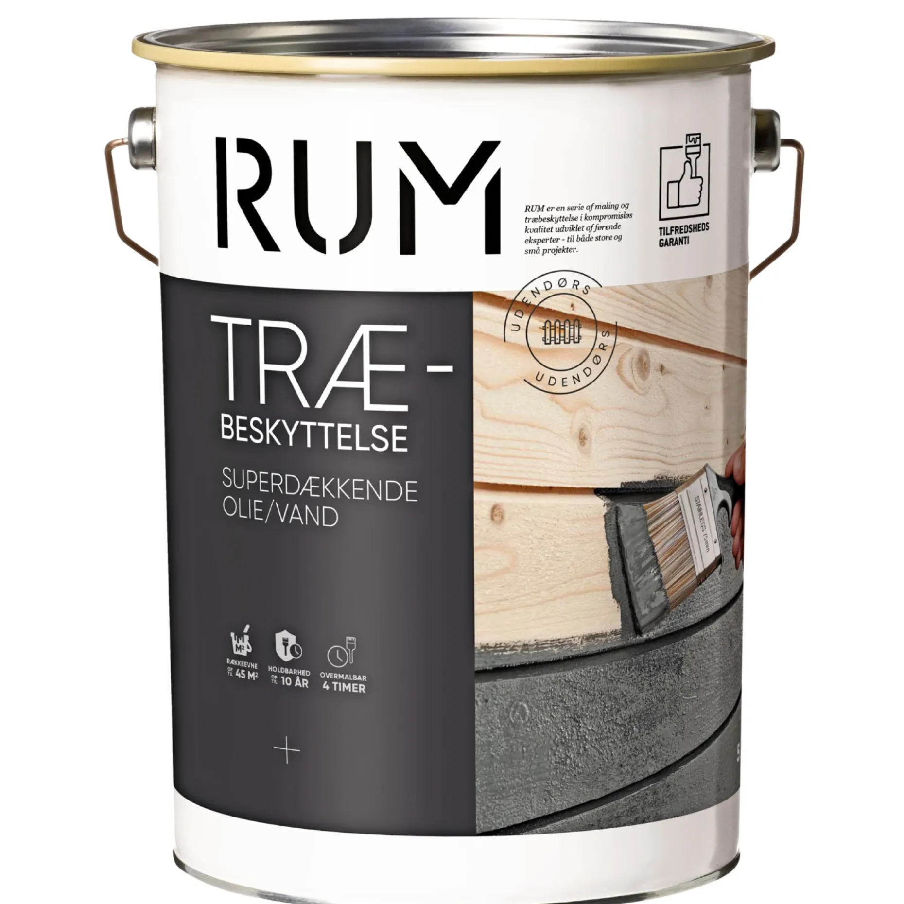 RUM SUPERDÆK TRÆBESKYTTELSE DÆKKENDE 5 L KULSORT
