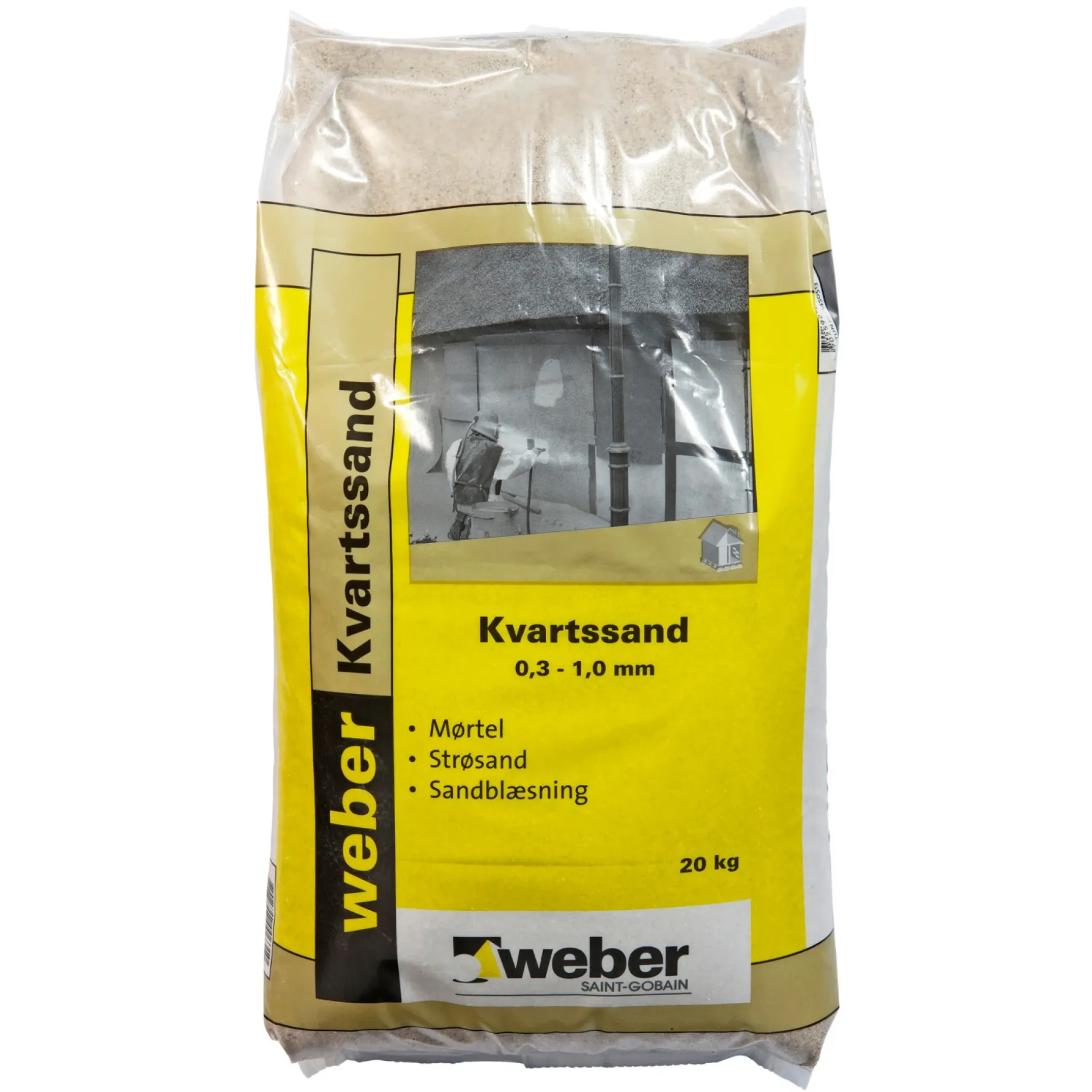 SAINT-GOBAIN WEBER OVNTØRRET SAND 20 KG 0,3-1 MM